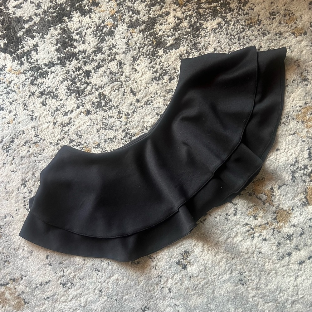 Off Shoulder Black Frilly Top